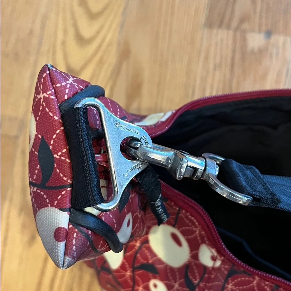 Petunia Pickle Bottom Red and White Floral Baby Bag